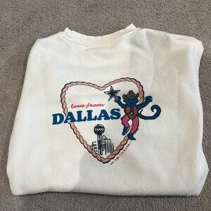 Roller Rabbit White Dallas Monkey Sweatshirt Size Medium